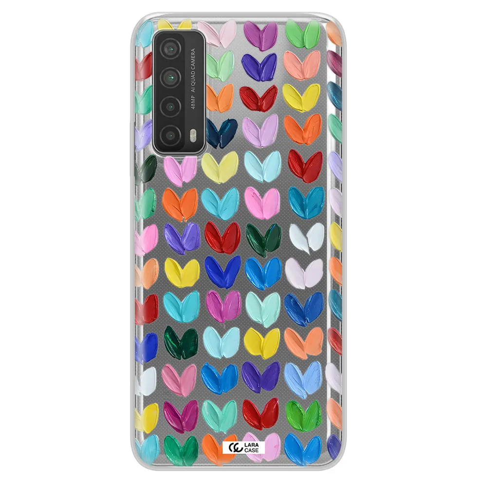 A Close Up Of A Color Palette Huawei P Smart 2021 Clear Tpu Case