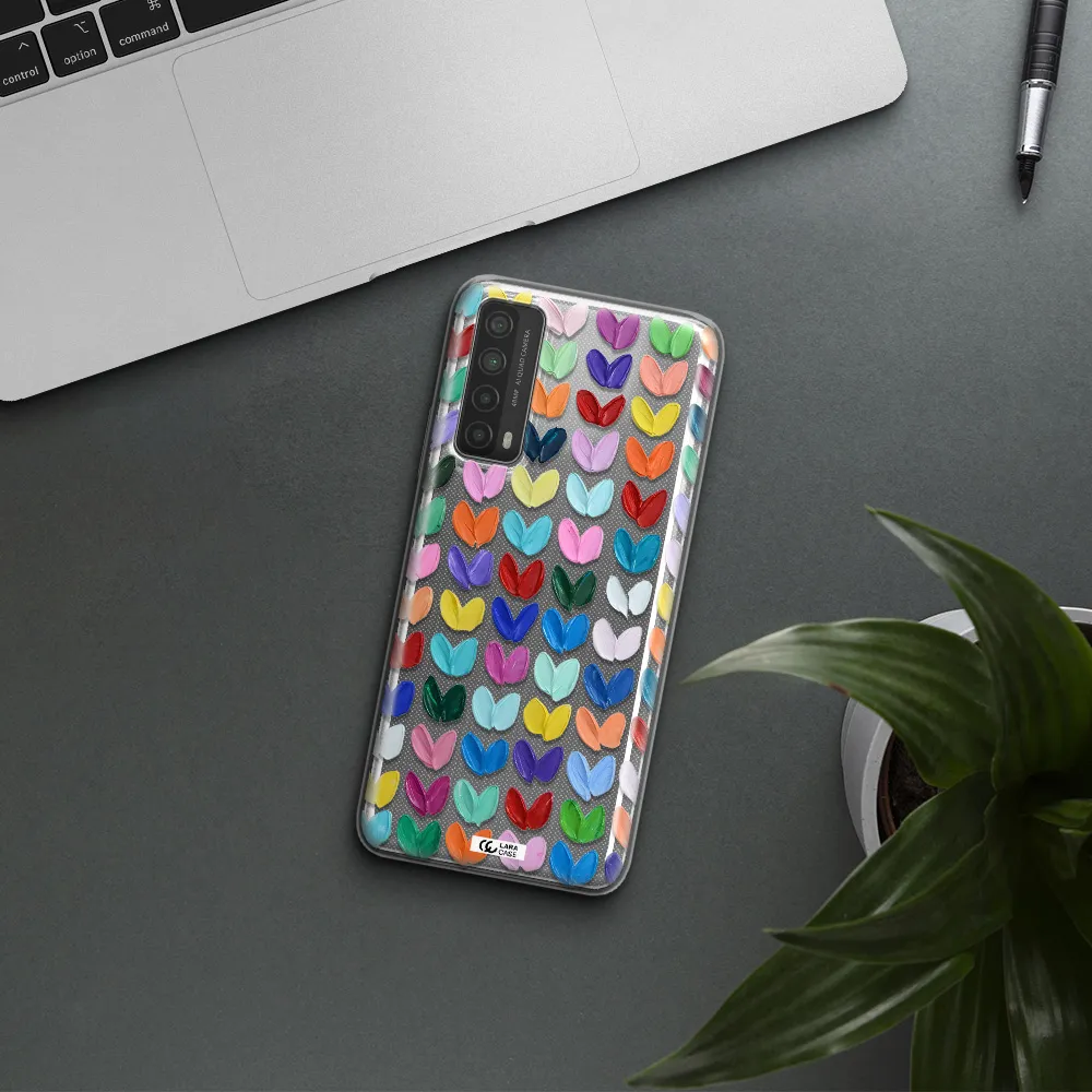 A Close Up Of A Color Palette Huawei P Smart 2021 Clear Tpu Case