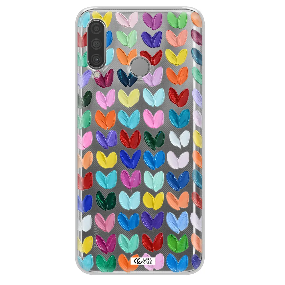 A Close Up Of A Color Palette Huawei P30 Lite Clear Tpu Case