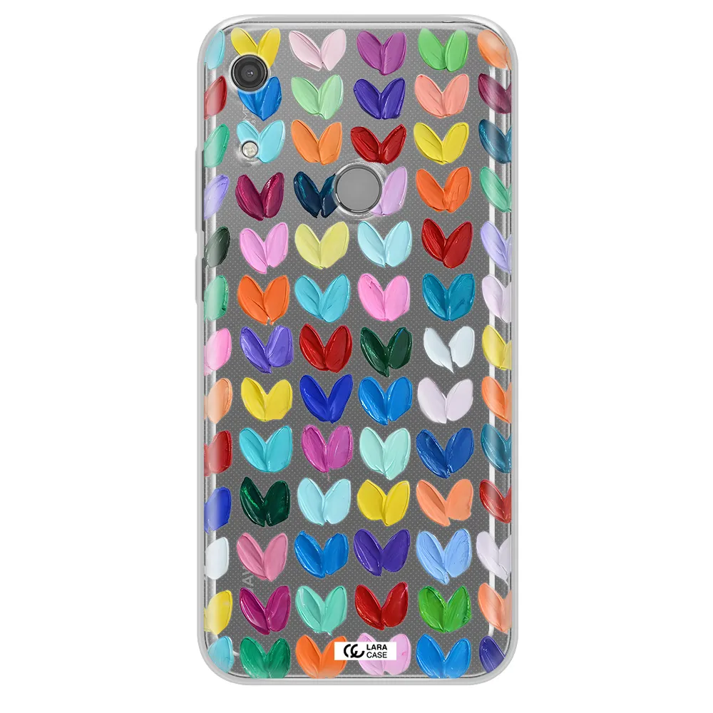 A Close Up Of A Color Palette Huawei Y6S Clear Tpu Case