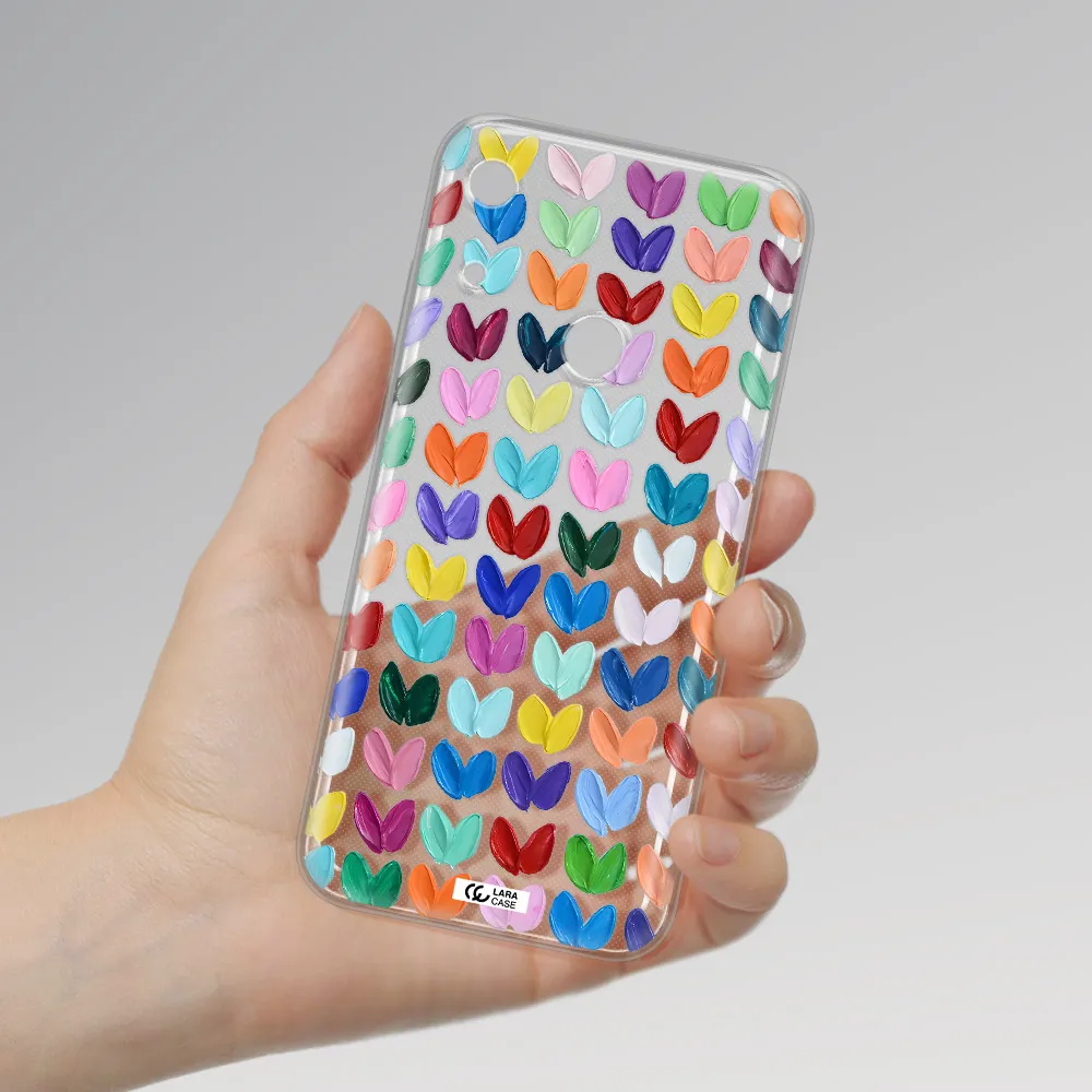 A Close Up Of A Color Palette Huawei Y6S Clear Tpu Case