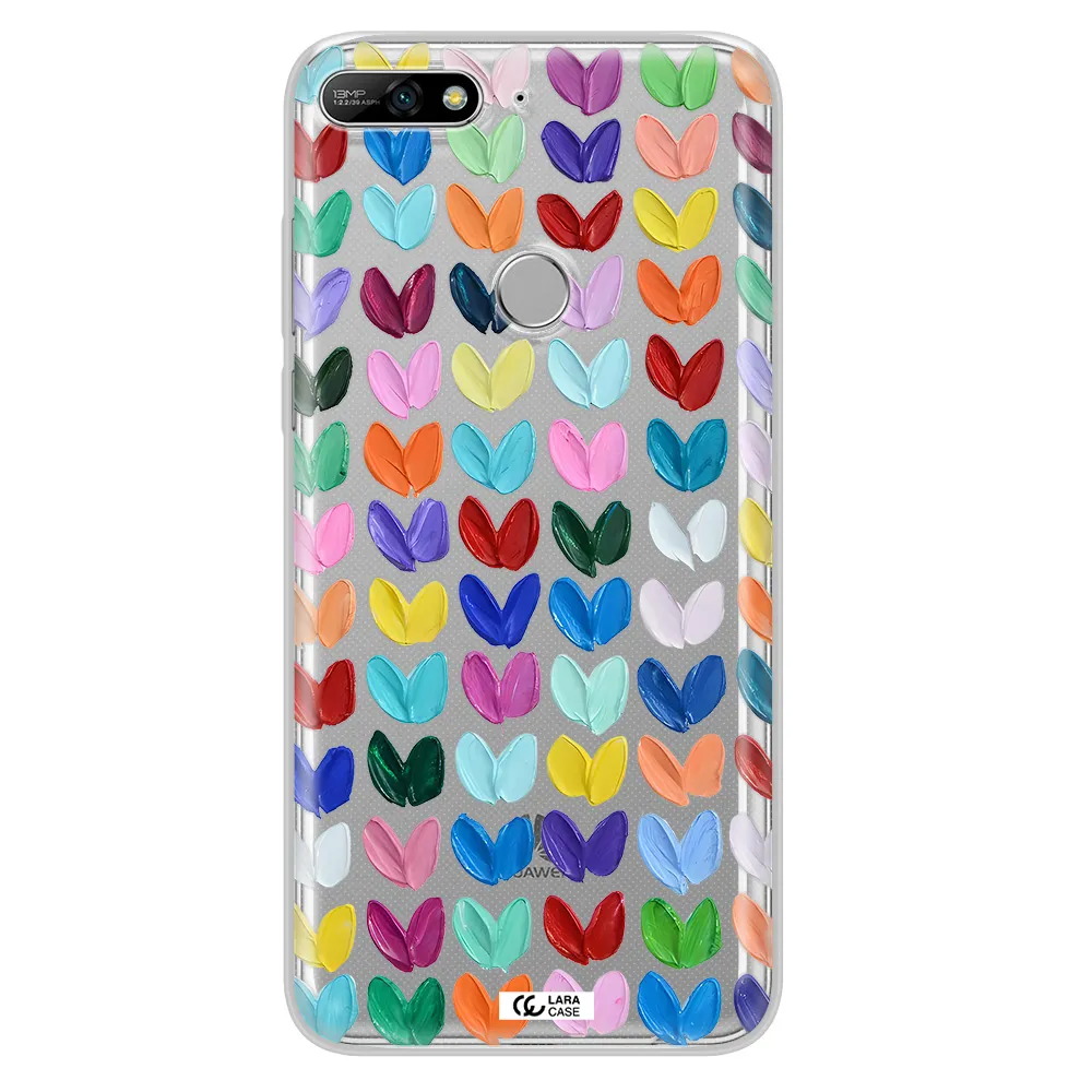A Close Up Of A Color Palette Huawei Y7 2018 Clear Tpu Case