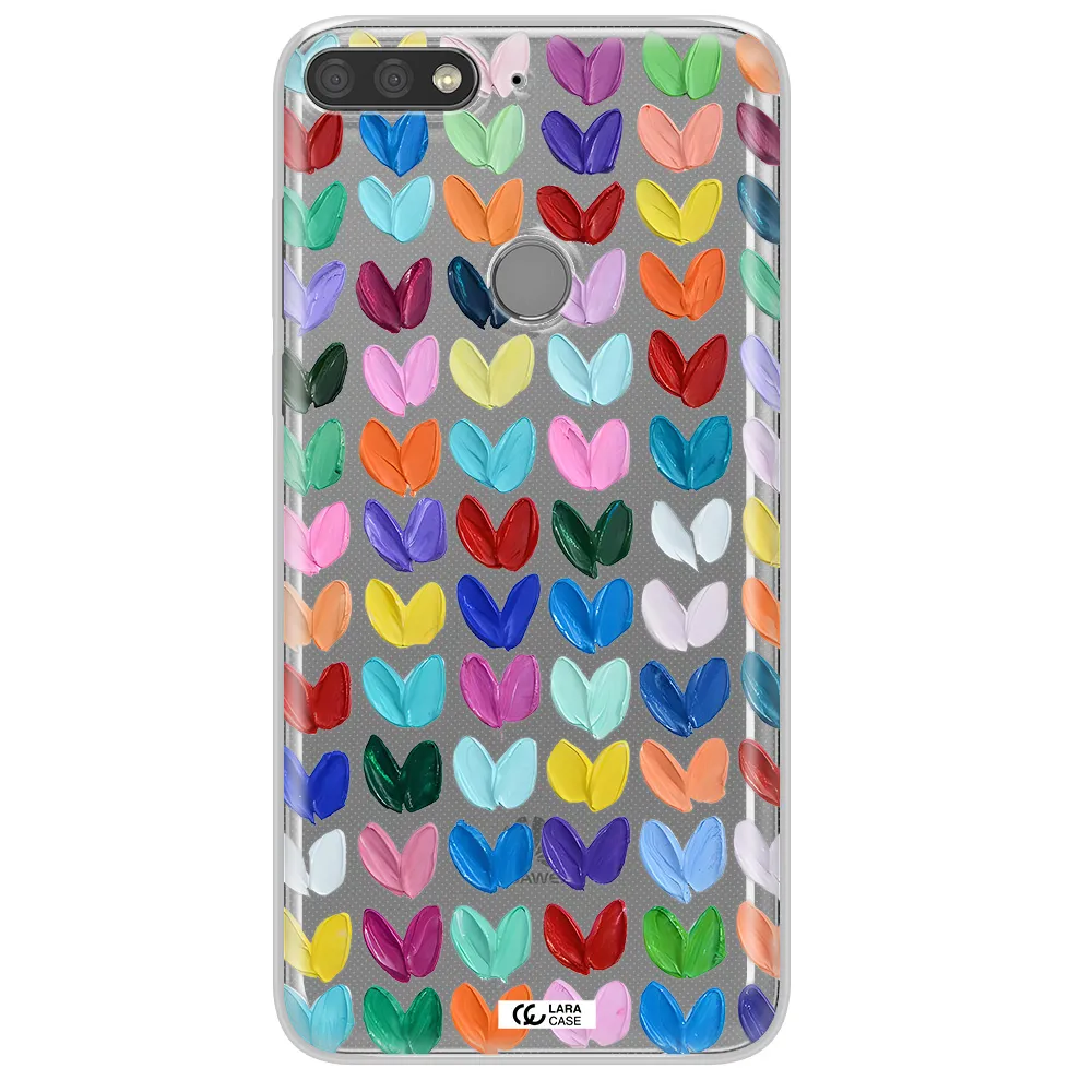 A Close Up Of A Color Palette Huawei Y7 Prime 2018 Clear Tpu Case