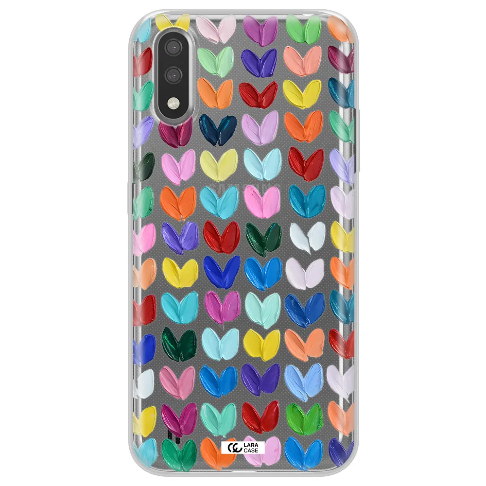 A Close Up Of A Color Palette Samsung A01 Clear Tpu Case