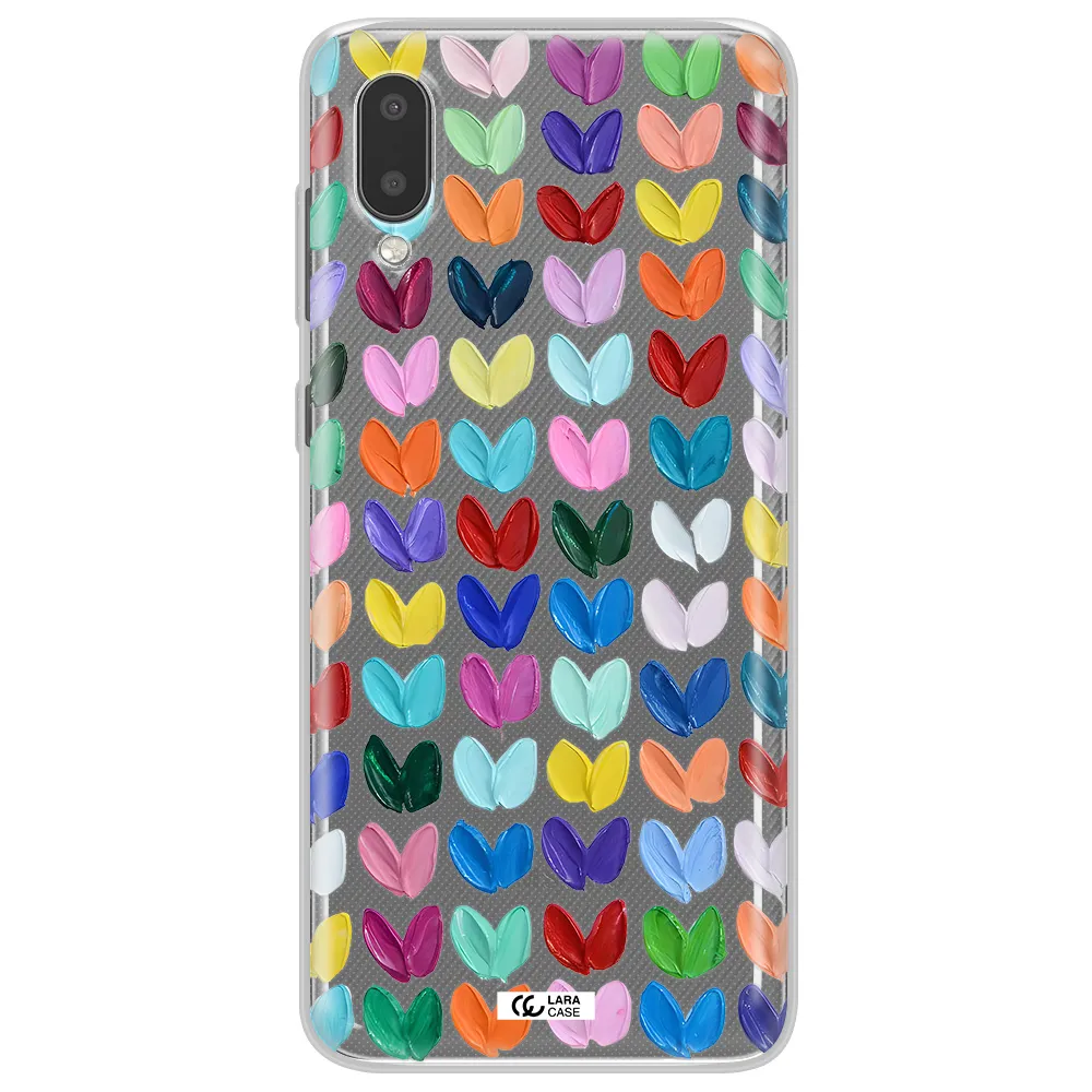 A Close Up Of A Color Palette Samsung A02 Clear Tpu Case