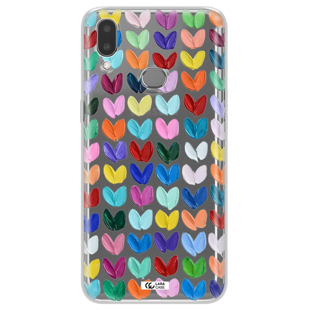 A Close Up Of A Color Palette Samsung A10S Clear Tpu Case