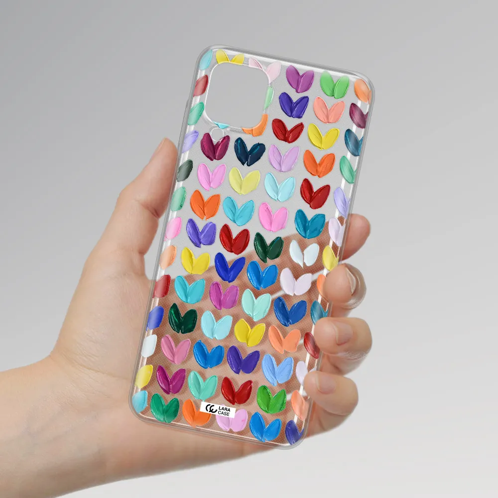 A Close Up Of A Color Palette Samsung A12 4G Clear Tpu Case