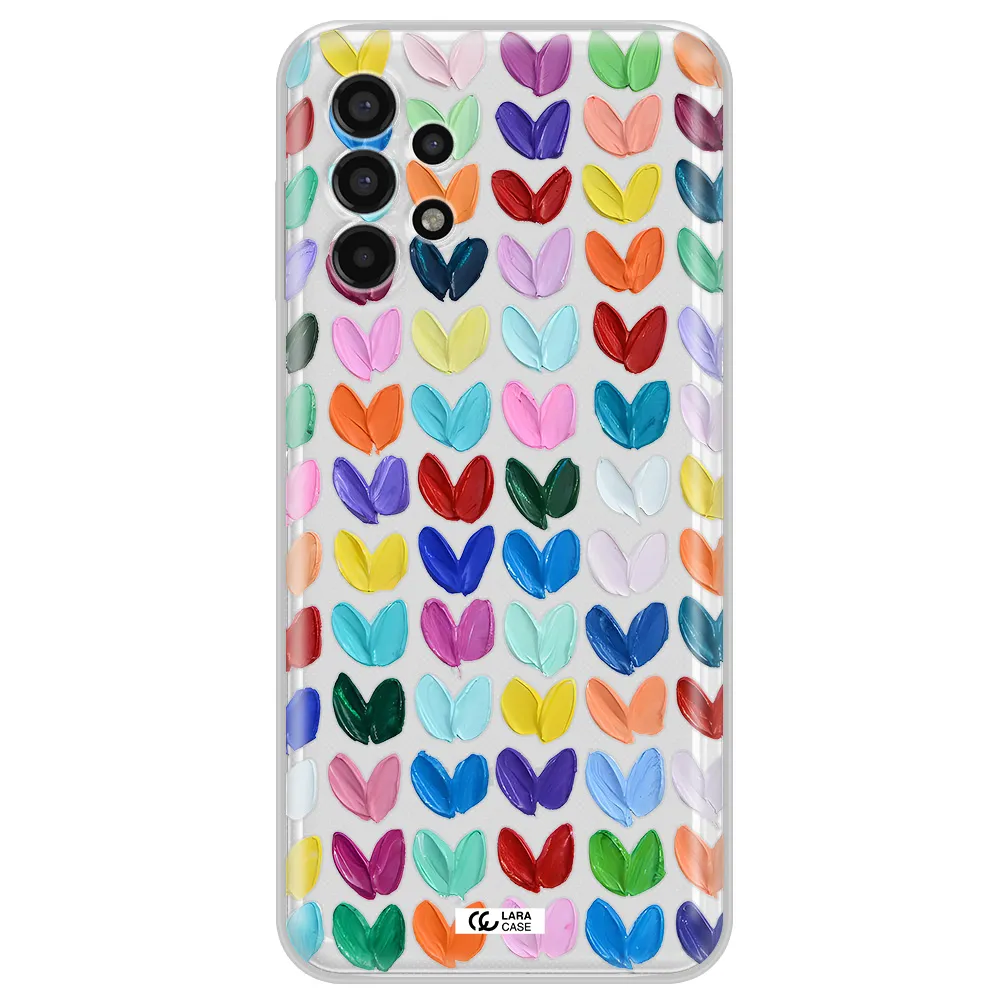 A Close Up Of A Color Palette Samsung A13 4G Clear Tpu Case