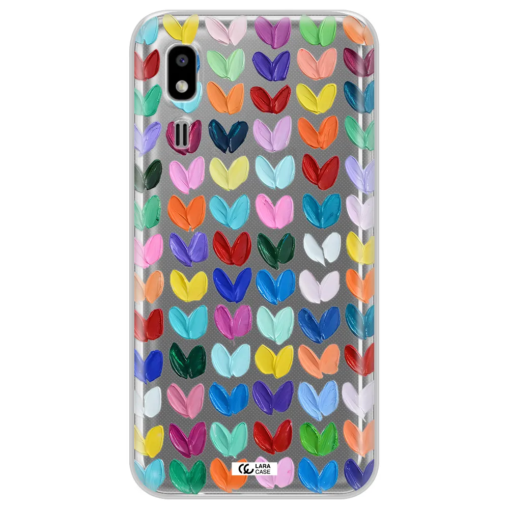 A Close Up Of A Color Palette Samsung A2 Core Clear Tpu Case