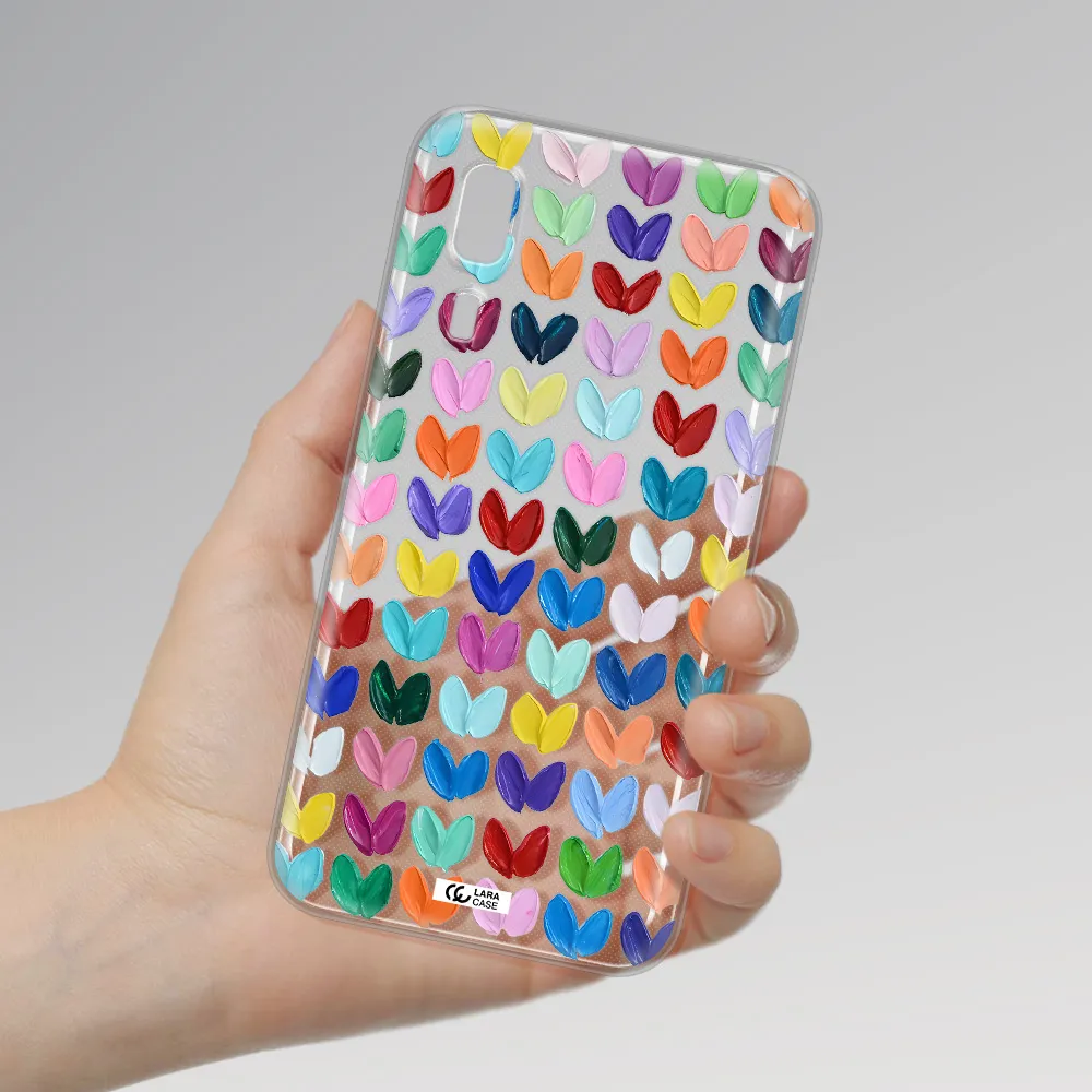 A Close Up Of A Color Palette Samsung A2 Core Clear Tpu Case