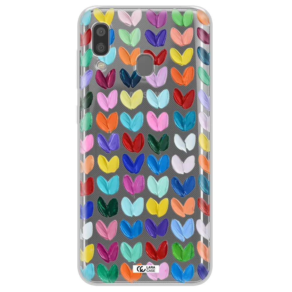 A Close Up Of A Color Palette Samsung A20 Clear Tpu Case