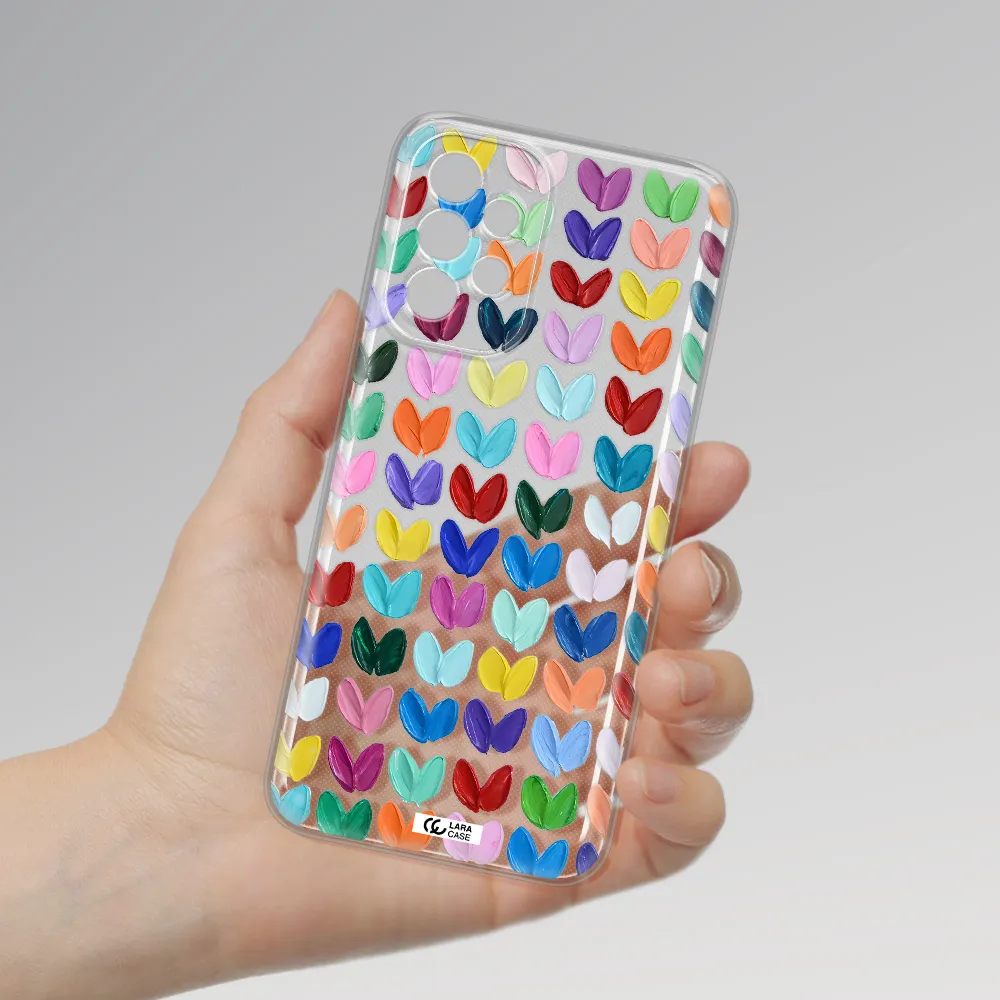 A Close Up Of A Color Palette Samsung A23 5G Clear Tpu Case