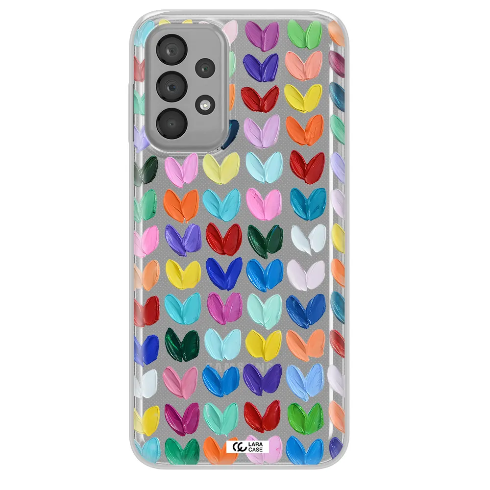 A Close Up Of A Color Palette Samsung A23 Clear Tpu Case