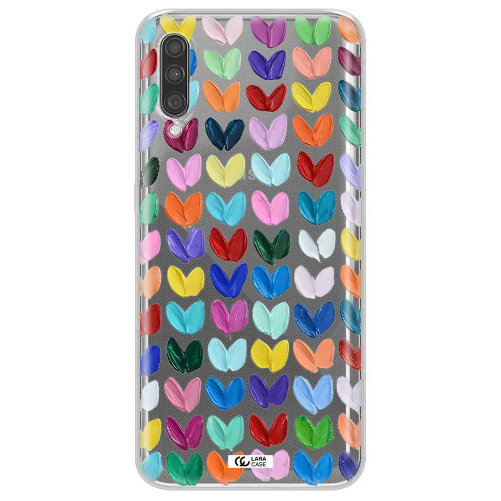 A Close Up Of A Color Palette Samsung A30S Clear Tpu Case