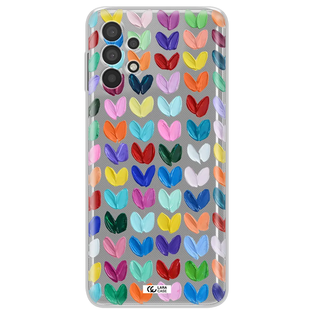 A Close Up Of A Color Palette Samsung A32 4G Clear Tpu Case