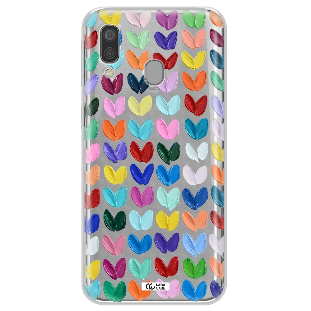 A Close Up Of A Color Palette Samsung A40 Clear Tpu Case