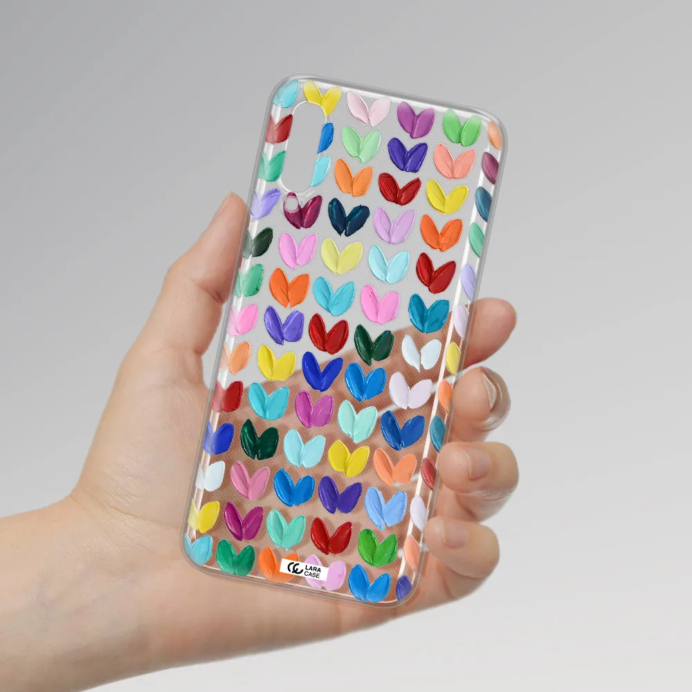 A Close Up Of A Color Palette Samsung A50 Clear Tpu Case