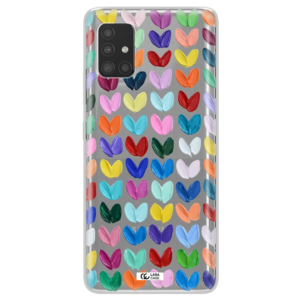A Close Up Of A Color Palette Samsung A51 Clear Tpu Case