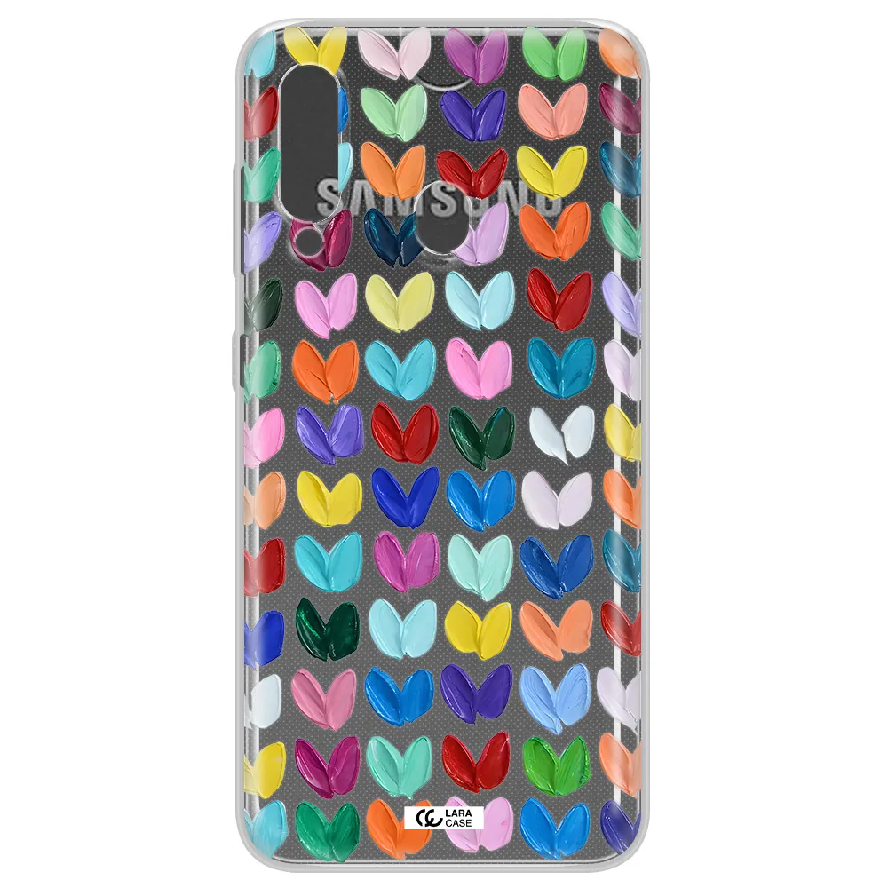 A Close Up Of A Color Palette Samsung A60 Clear Tpu Case