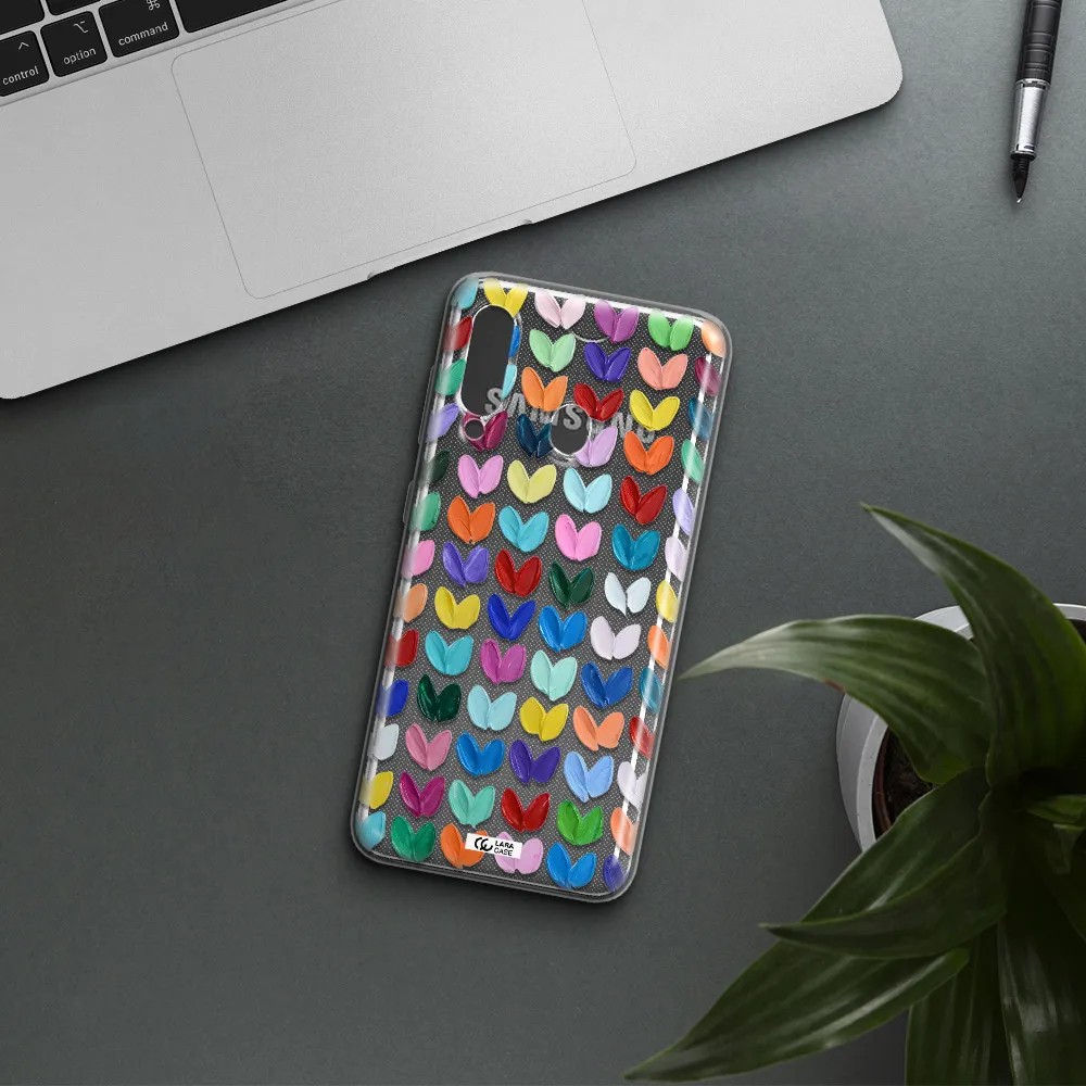 A Close Up Of A Color Palette Samsung A60 Clear Tpu Case