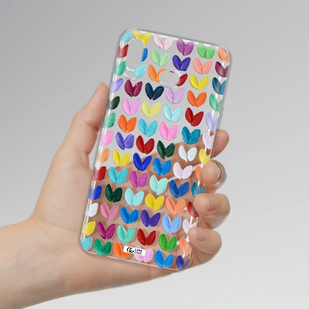 A Close Up Of A Color Palette Samsung A6S Clear Tpu Case