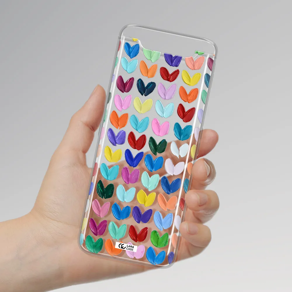 A Close Up Of A Color Palette Samsung A80 Clear Tpu Case