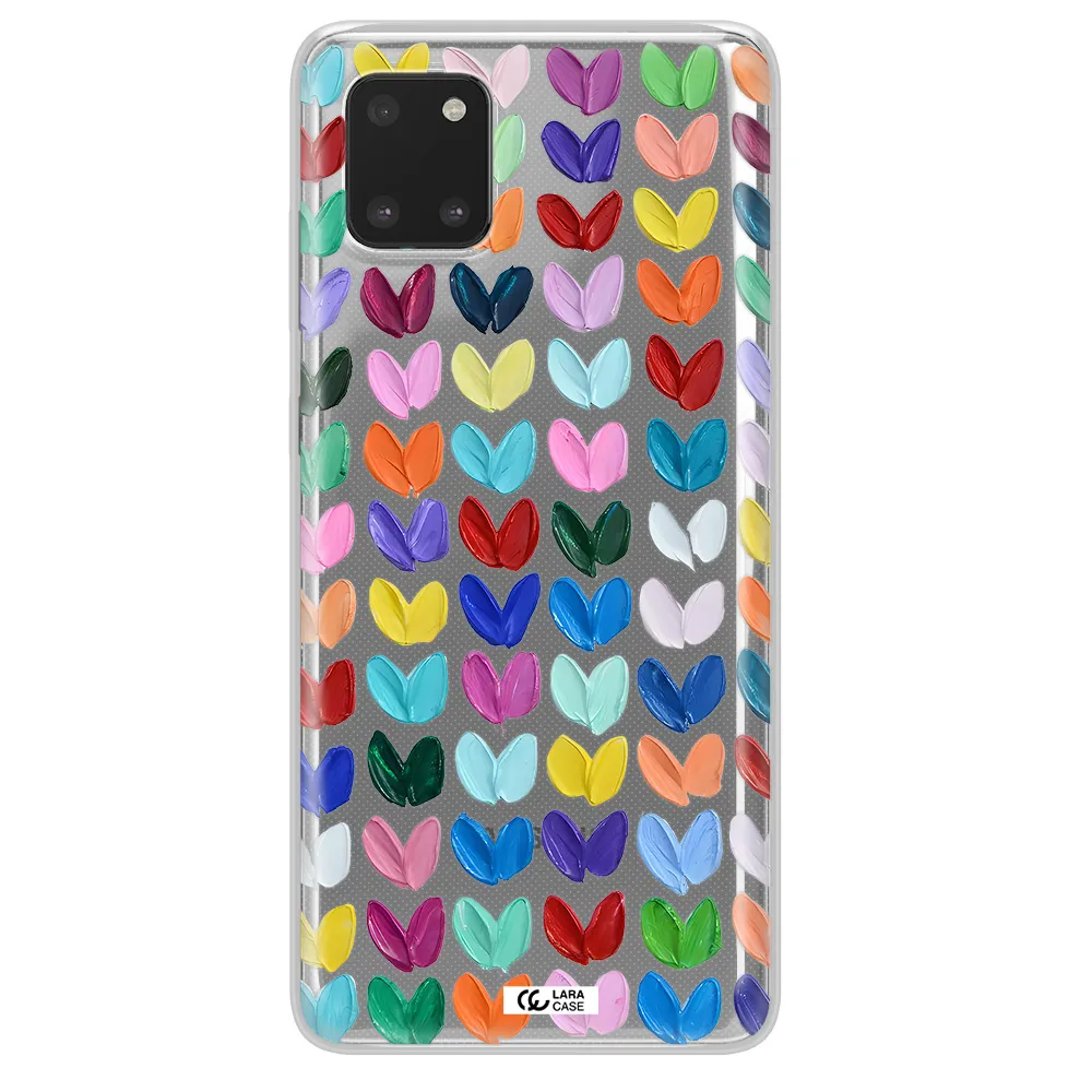 A Close Up Of A Color Palette Samsung A81 Clear Tpu Case