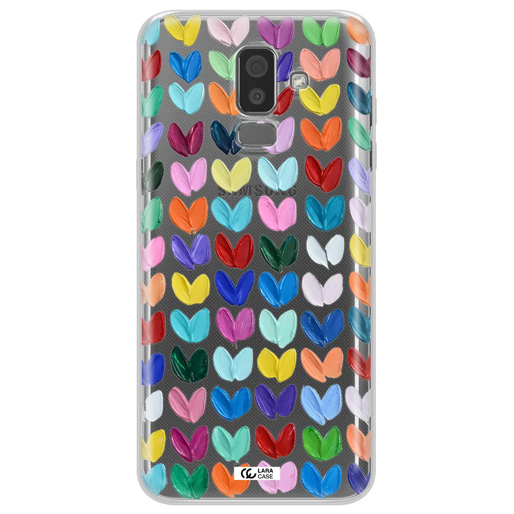 A Close Up Of A Color Palette Samsung J8 Clear Tpu Case
