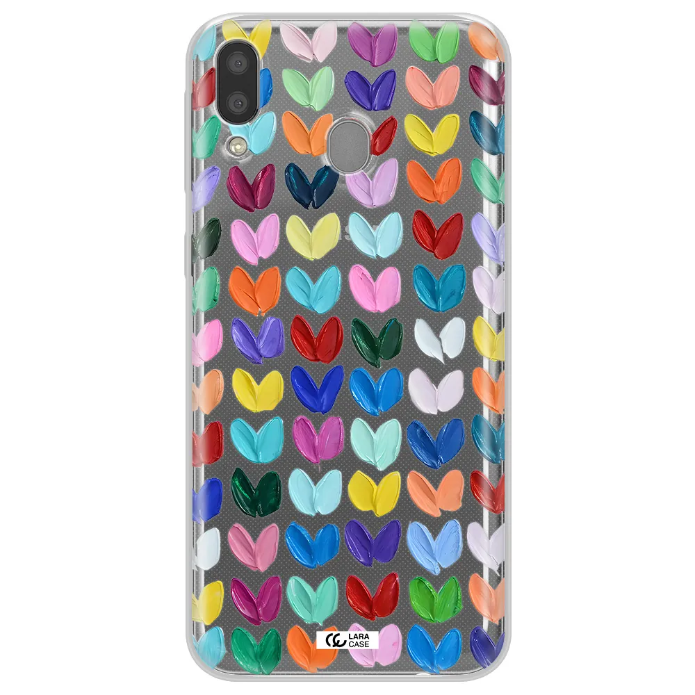 A Close Up Of A Color Palette Samsung M20 Clear Tpu Case