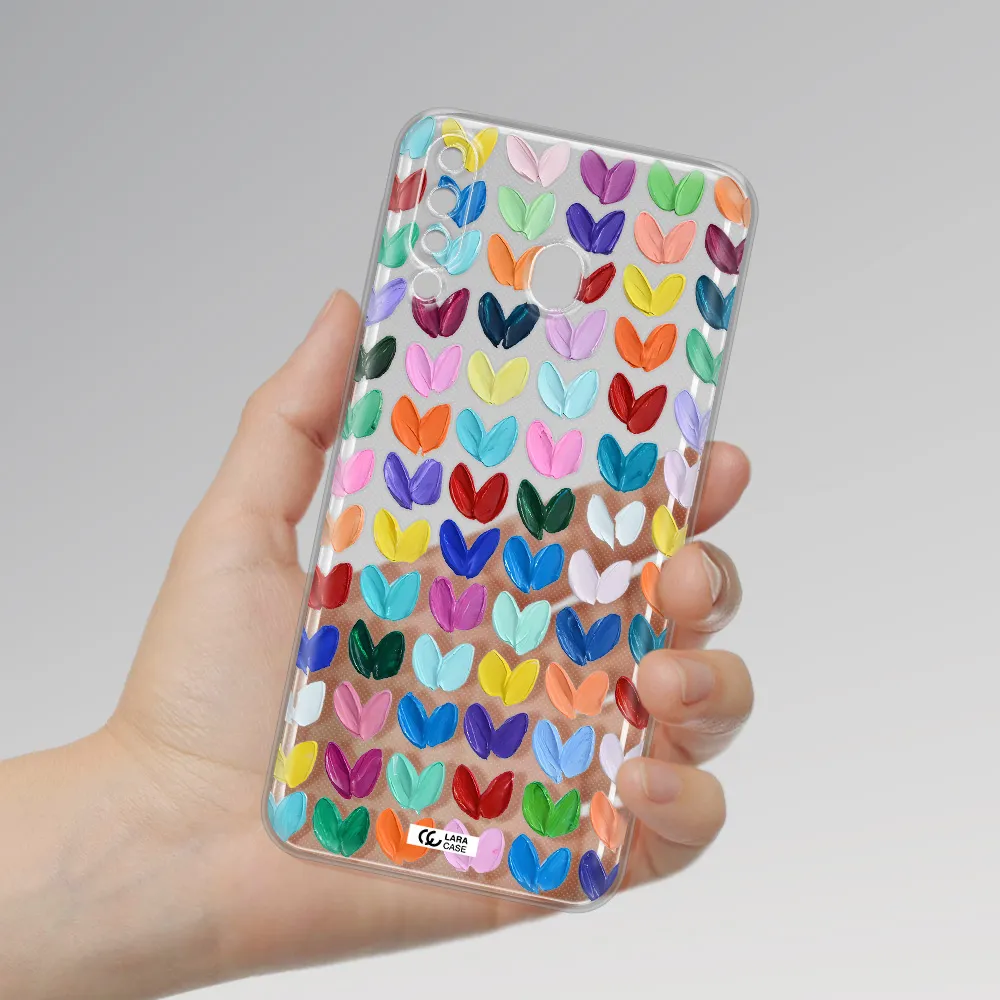 A Close Up Of A Color Palette Samsung M30 Clear Tpu Case