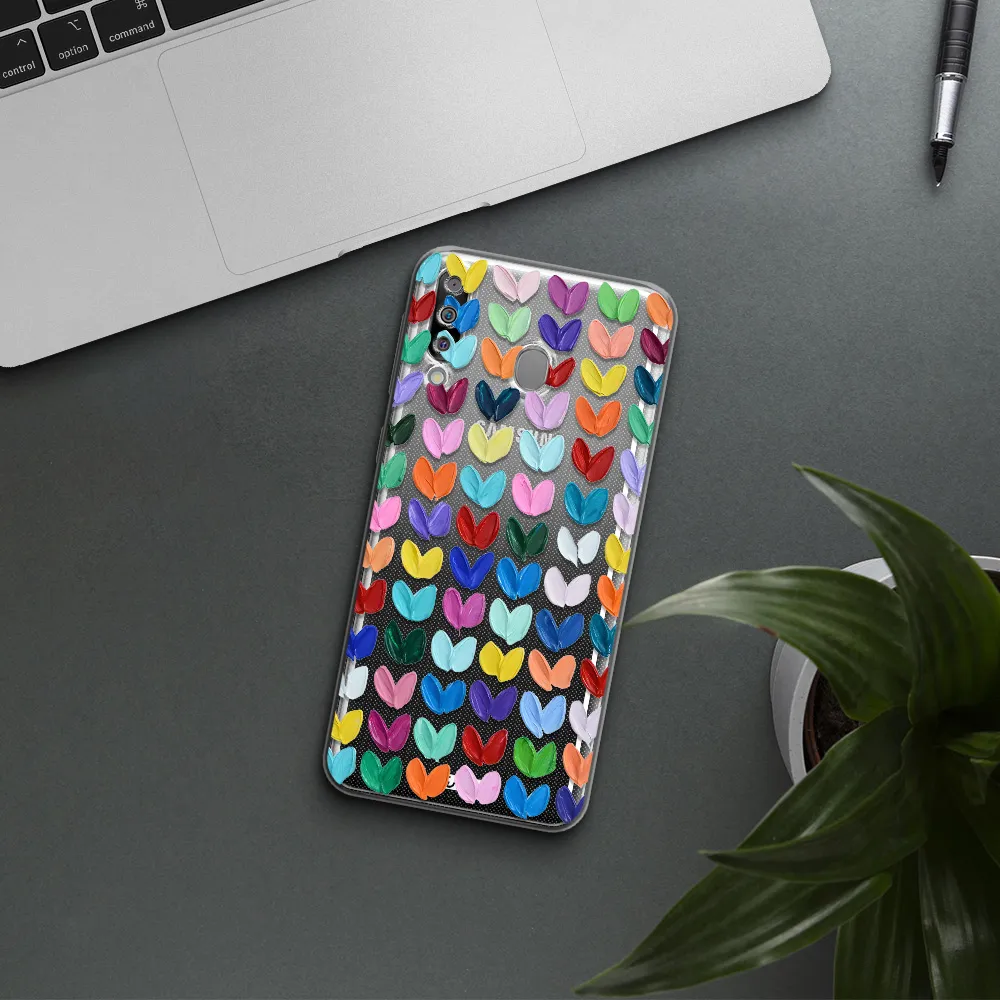 A Close Up Of A Color Palette Samsung M30 Clear Tpu Case