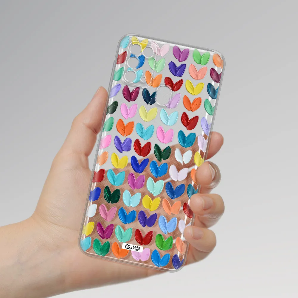 A Close Up Of A Color Palette Samsung M31 Clear Tpu Case