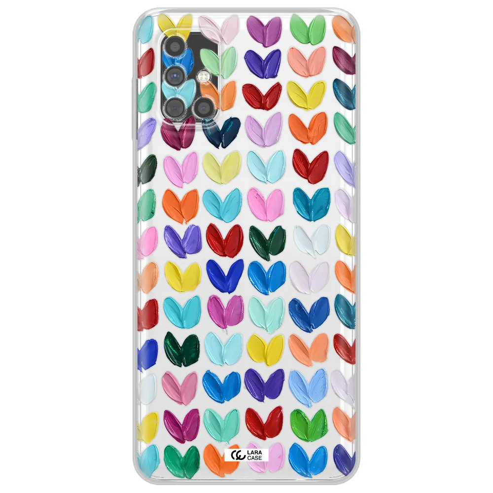 A Close Up Of A Color Palette Samsung M31S Clear Tpu Case