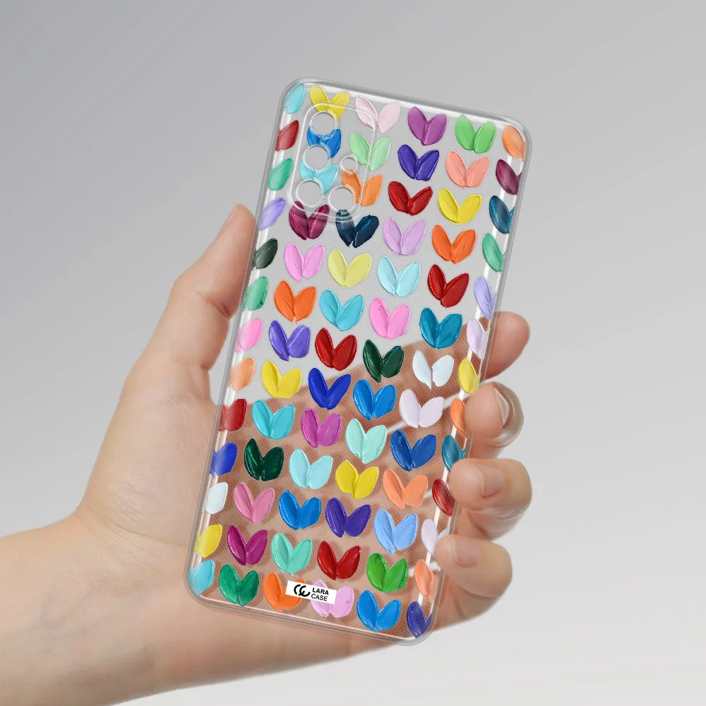 A Close Up Of A Color Palette Samsung M31S Clear Tpu Case