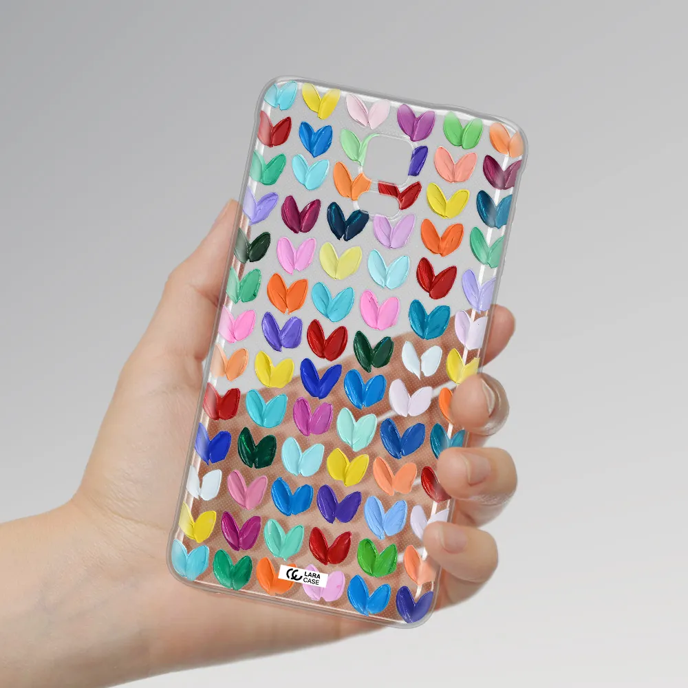 A Close Up Of A Color Palette Samsung Note 4 Clear Tpu Case