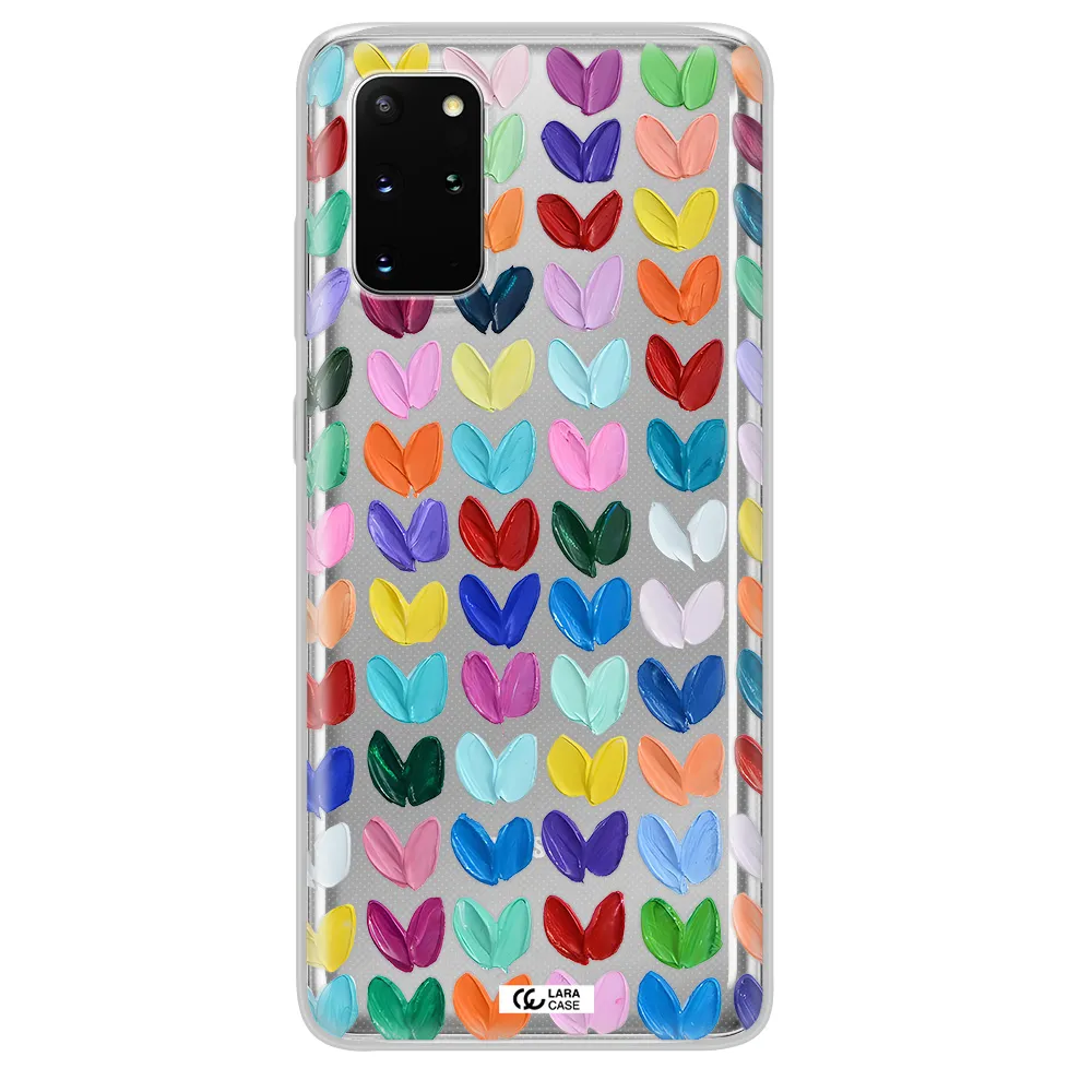 A Close Up Of A Color Palette Samsung S 20 Plus Clear Tpu Case