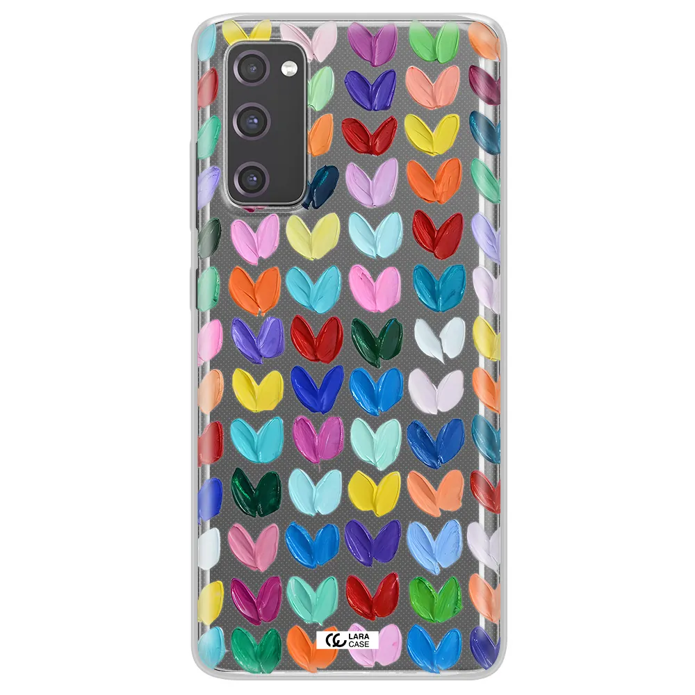 A Close Up Of A Color Palette Samsung S20 Fe Clear Tpu Case