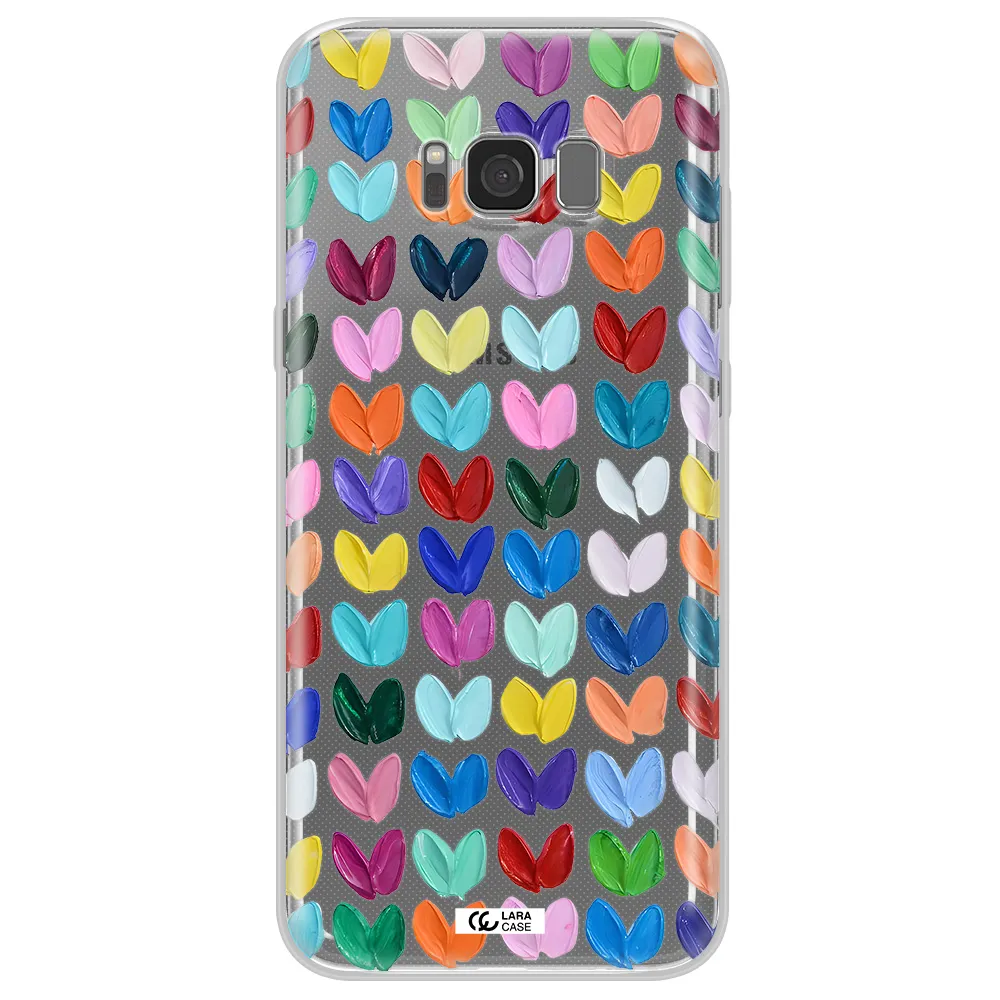 A Close Up Of A Color Palette Samsung S8 Clear Tpu Case