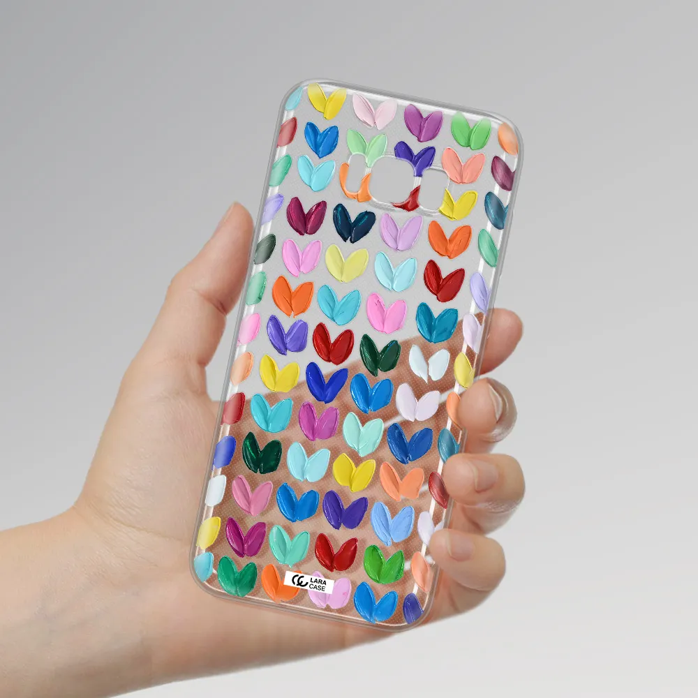 A Close Up Of A Color Palette Samsung S8 Plus Clear Tpu Case