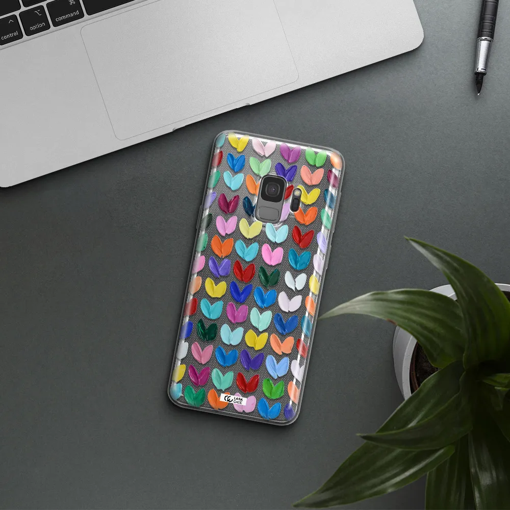 A Close Up Of A Color Palette Samsung S9 Clear Tpu Case