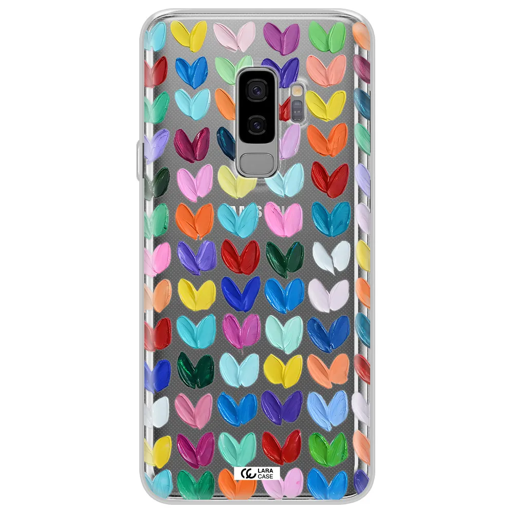A Close Up Of A Color Palette Samsung S9 Plus Clear Tpu Case