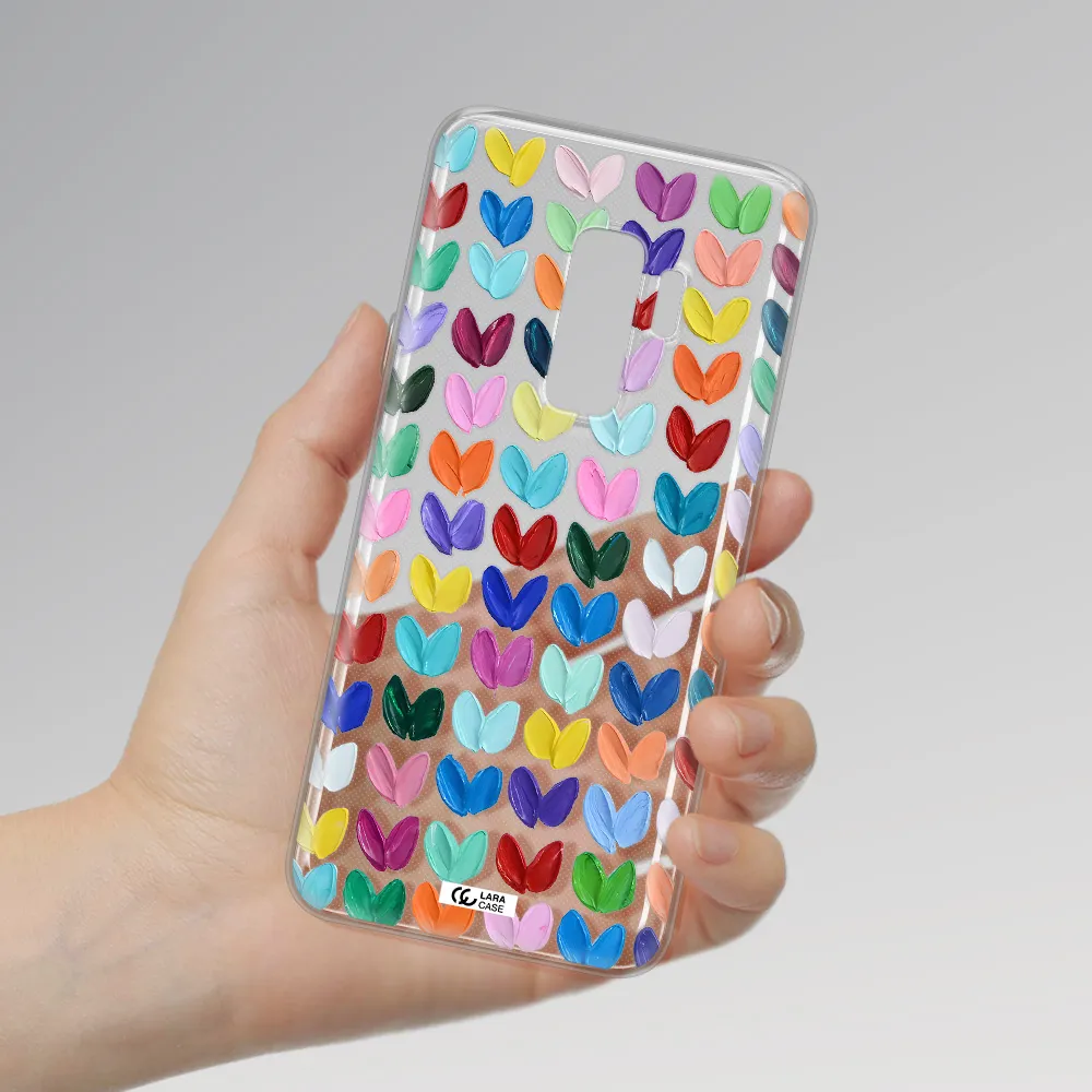 A Close Up Of A Color Palette Samsung S9 Plus Clear Tpu Case