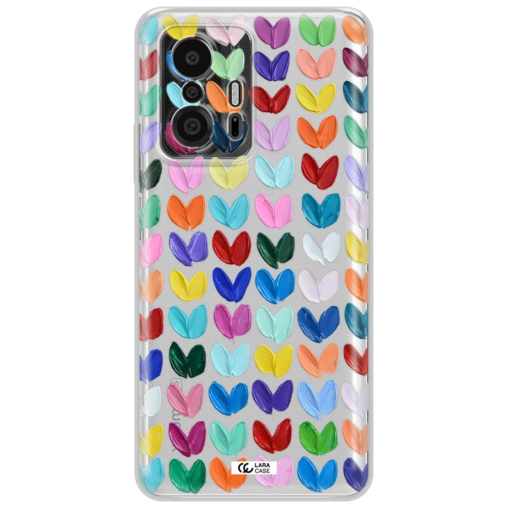 A Close Up Of A Color Palette Xiaomi 11T Pro Clear Tpu Case