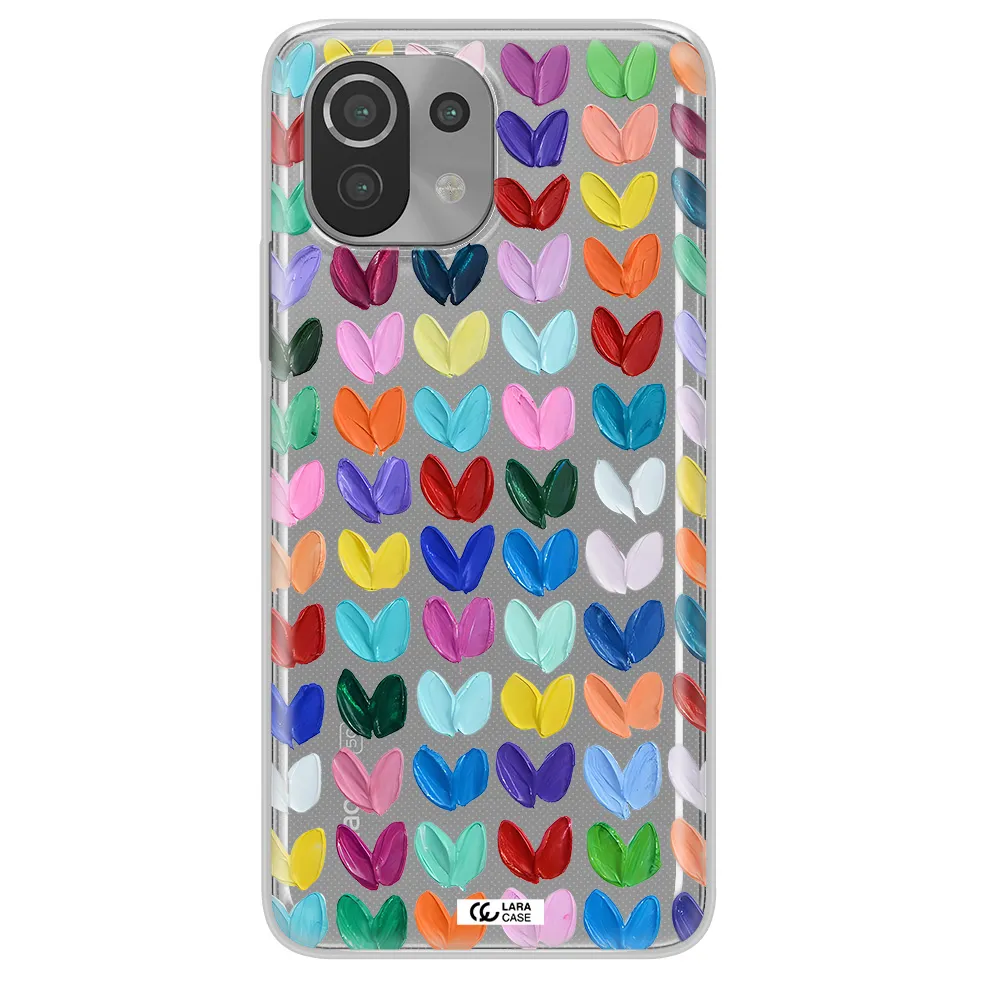 A Close Up Of A Color Palette Xiaomi Mi 11 Lite Clear Tpu Case