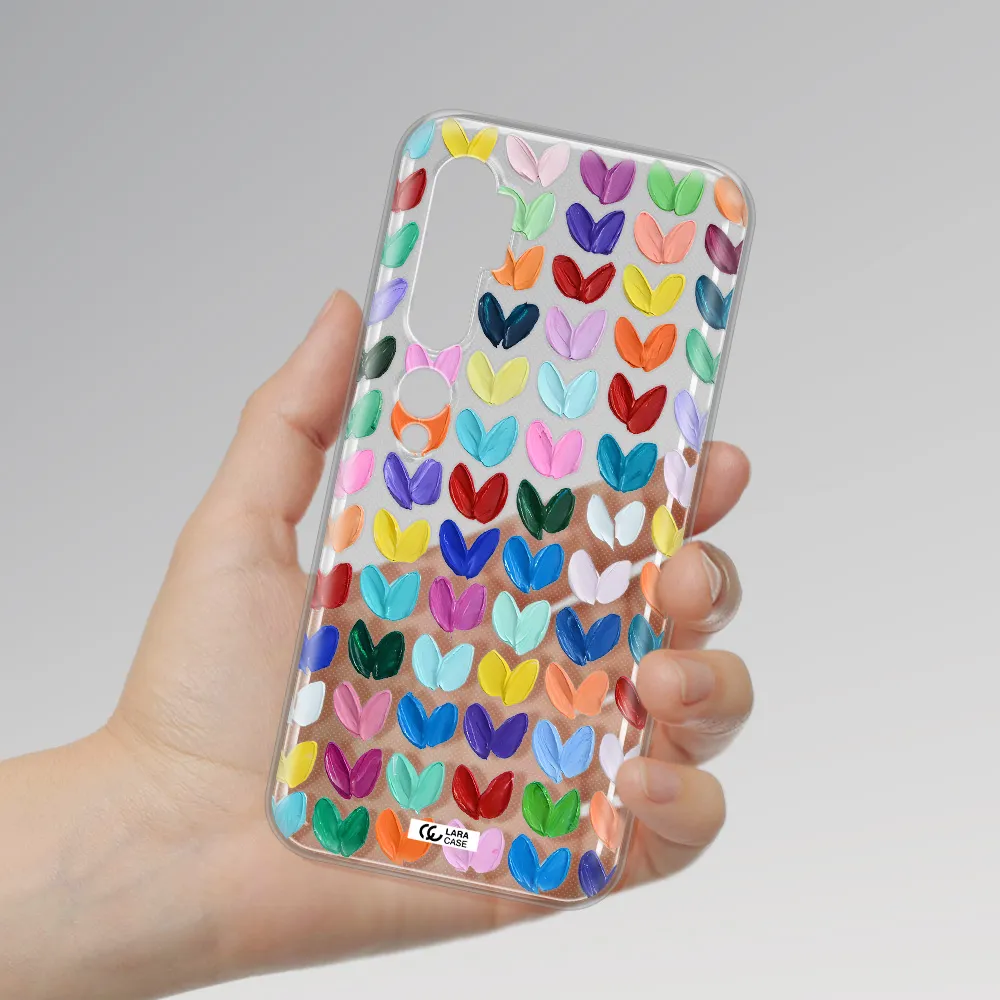 A Close Up Of A Color Palette Xiaomi Mi Note 10 Clear Tpu Case