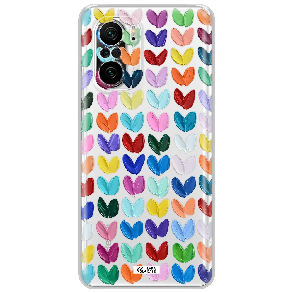 A Close Up Of A Color Palette Xiaomi Poco F3 Clear Tpu Case