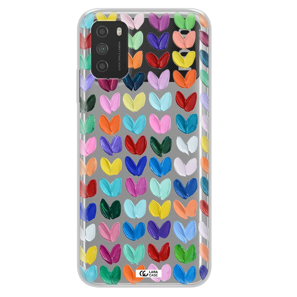 A Close Up Of A Color Palette Xiaomi Poco M3 Clear Tpu Case