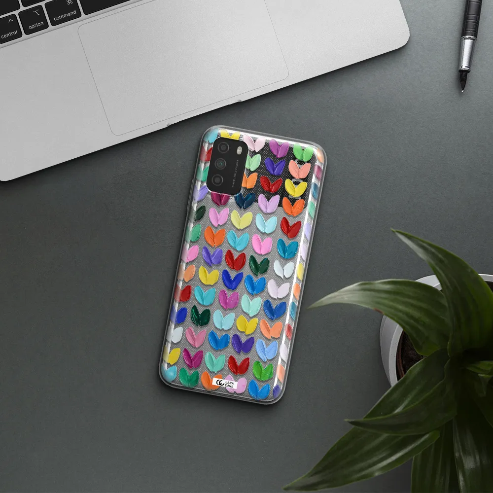 A Close Up Of A Color Palette Xiaomi Poco M3 Clear Tpu Case