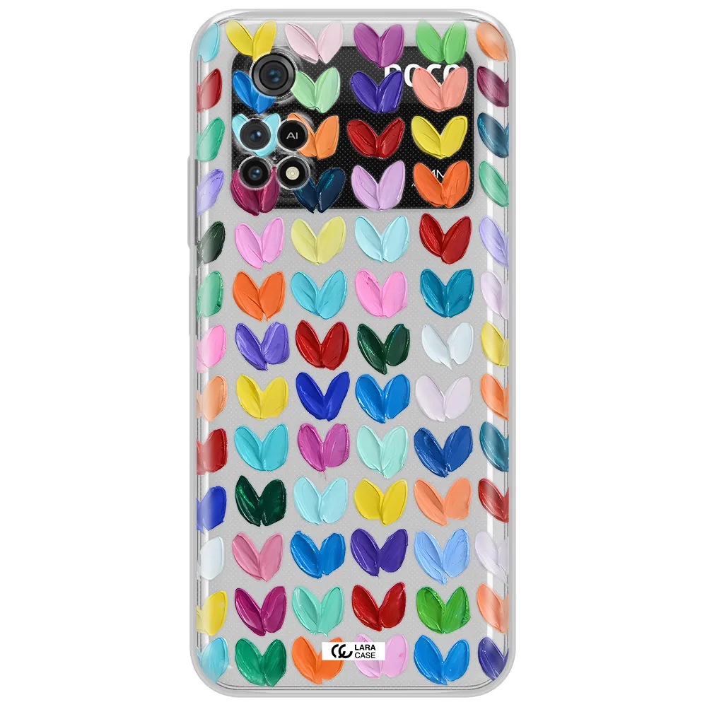 A Close Up Of A Color Palette Xiaomi Poco M4 Pro 4G Clear Tpu Case
