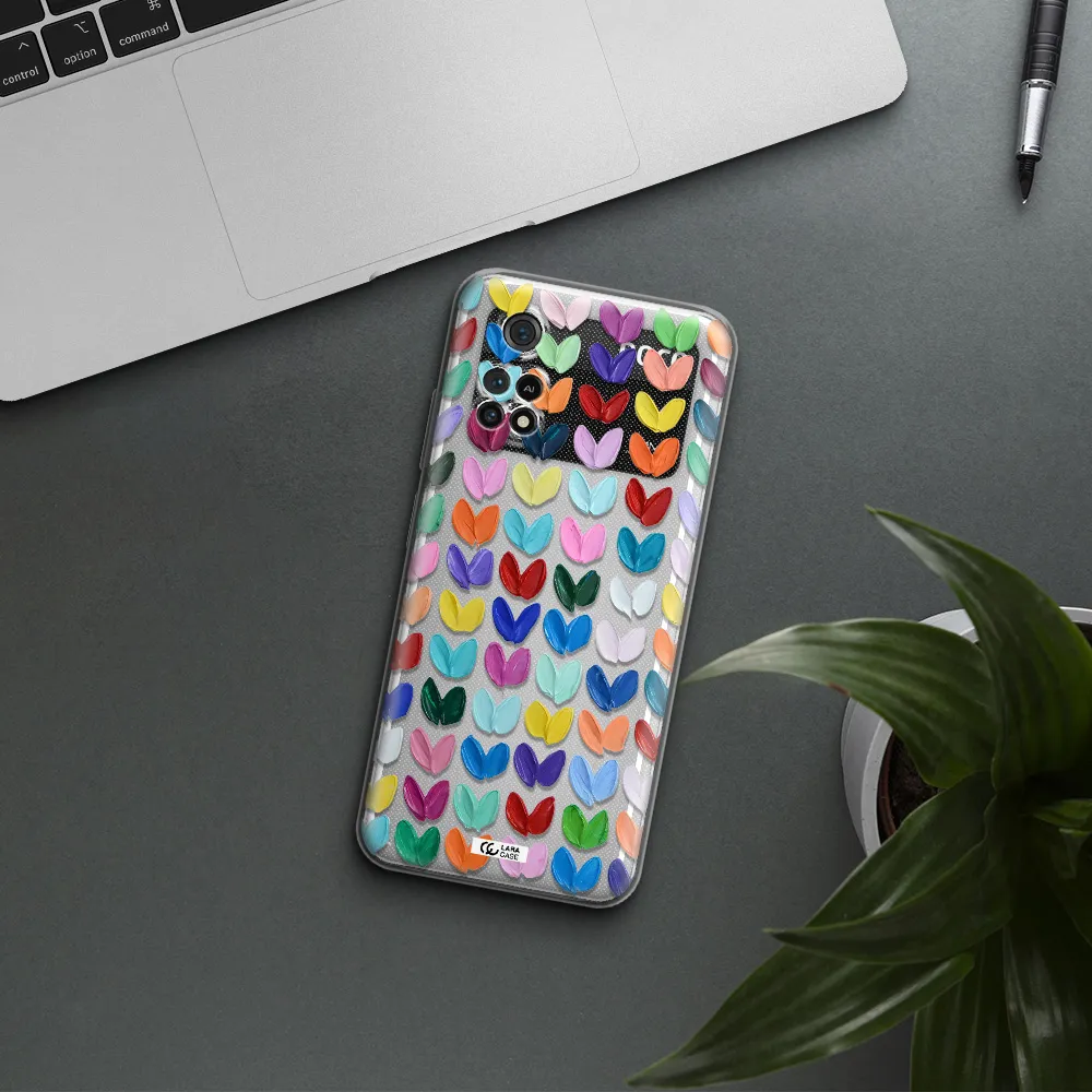 A Close Up Of A Color Palette Xiaomi Poco M4 Pro 4G Clear Tpu Case